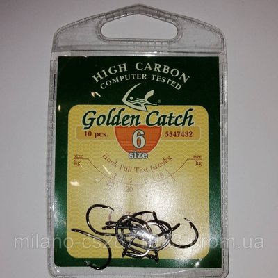 Гачки Golden Catch Carper N° 6 3042 фото