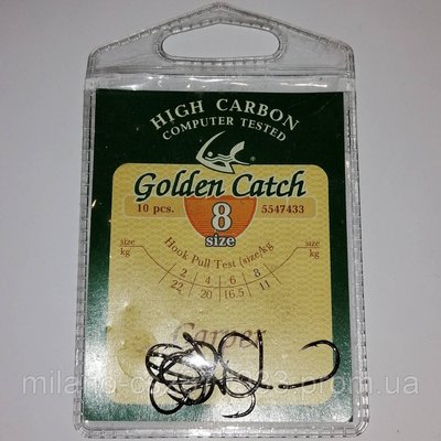 Гачки Golden Catch Carper N° 8 3043 фото