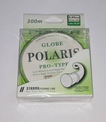 Волосінь Globe Polaris 300 м 0,25 мм 1658675101 фото