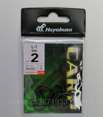 Гачки коропові Hayabusa L1 NRB N° 2 1631776502 фото