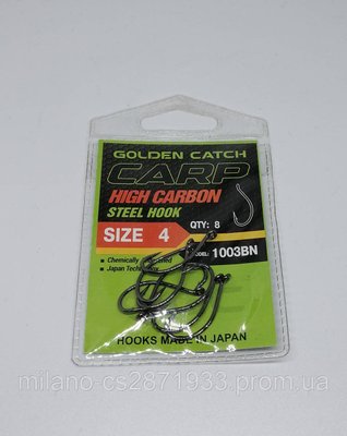 Крючки Golden Catch Carp 1003 BN N°4 1959140893 фото