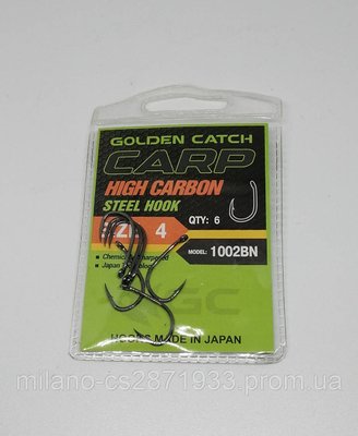 Крючки Golden Catch Carp 1002 BN N°4 1959148722 фото