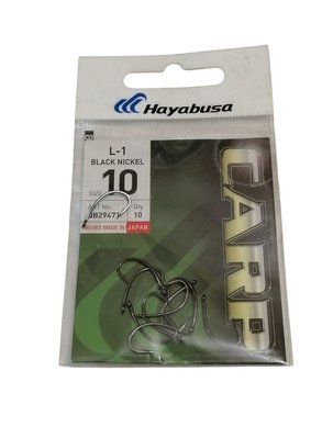 Гачки коропові Hayabusa L1 Black Nickel N 10 3140071506 фото