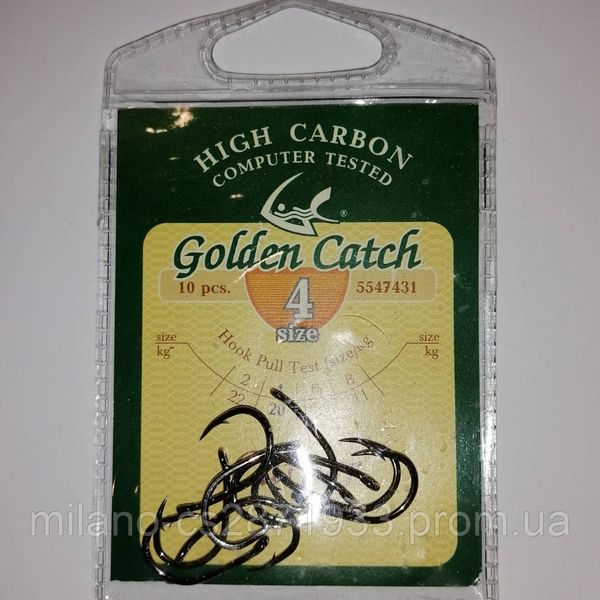 Гачки Golden Catch Carper N° 4 3041 фото