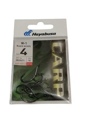 Гачки коропові Hayabusa W1 Black Nickel N&deg; 4 1631775792 фото
