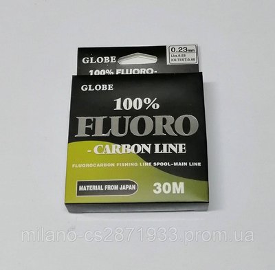 Леска Globe Fluoro-Carbon Line 30 м 0,23 мм 1819350136 фото