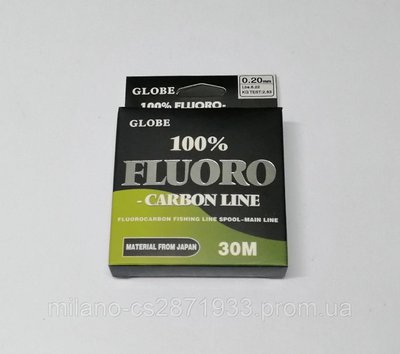 Леска Globe Fluoro-Carbon Line 30 м 0,20 мм 1821272491 фото