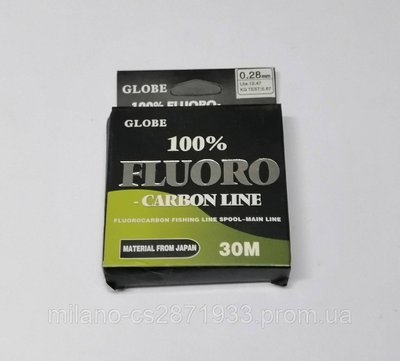 Волосінь Globe Fluoro-Carbon Line 30 м 0,28 мм 1821272746 фото